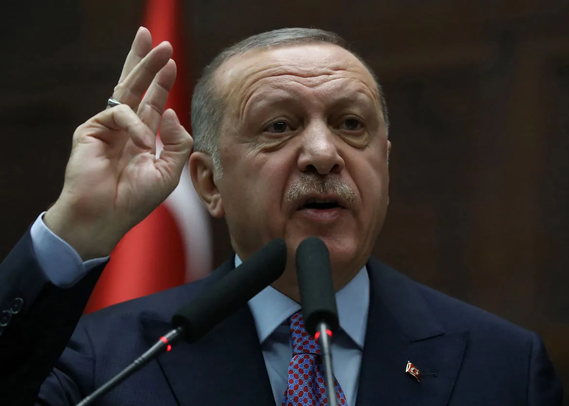 Atual presidente da Turquia, Recep Tayyip Erdogan