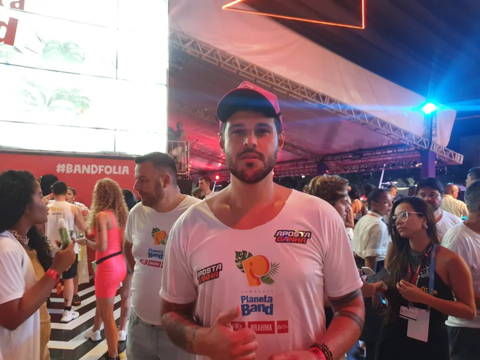 Rodrigo curtiu marcou presença no carnaval de Salvador no Camarote Planeta Band