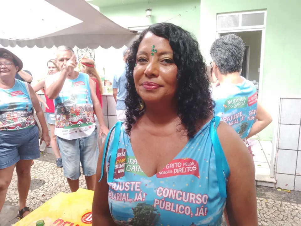 Ronalda Barreto, coordenadora geral da Associação de Docentes da Uneb, organizadora do bloco de professores e servidores da universidade