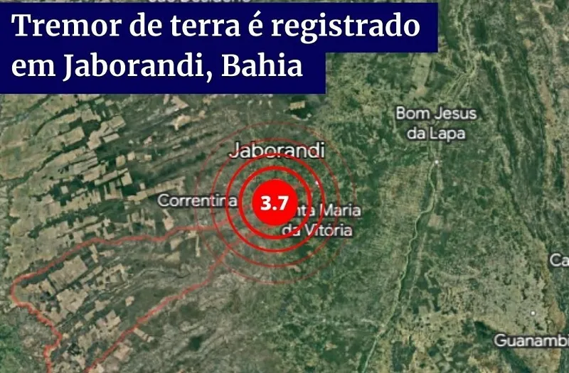 Tremor foi registrado na noite de segunda-feira