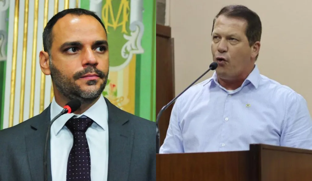 Augusto Vasconcelos (esquerda) quer punição após ataques de Sandro Fantinel (direita) aos baianos