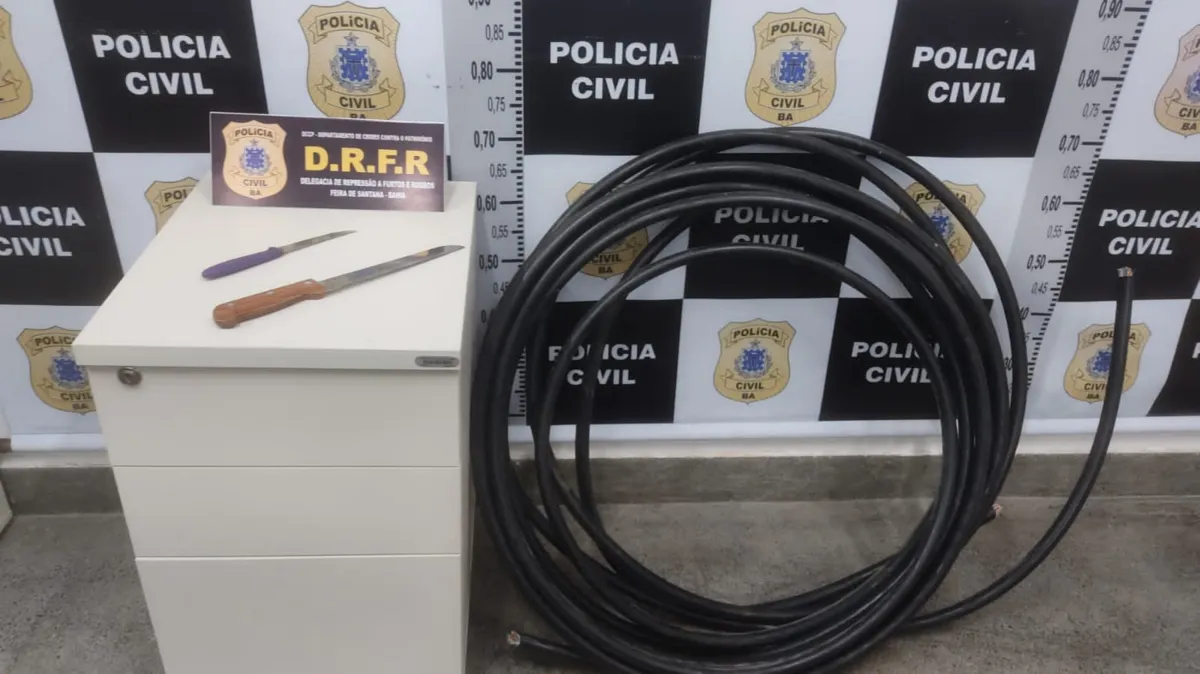 Material aprendido pela pela Polícia Civil