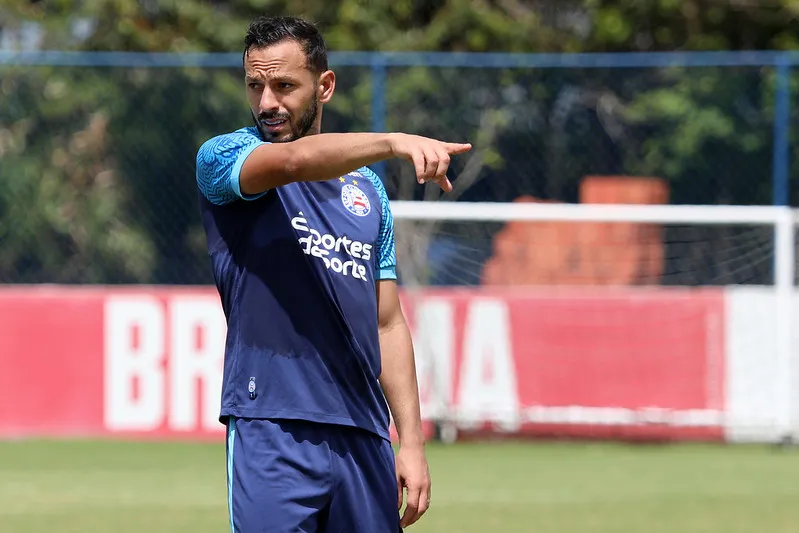 Yago Felipe durante treinamento no CT Evaristo de Macedo