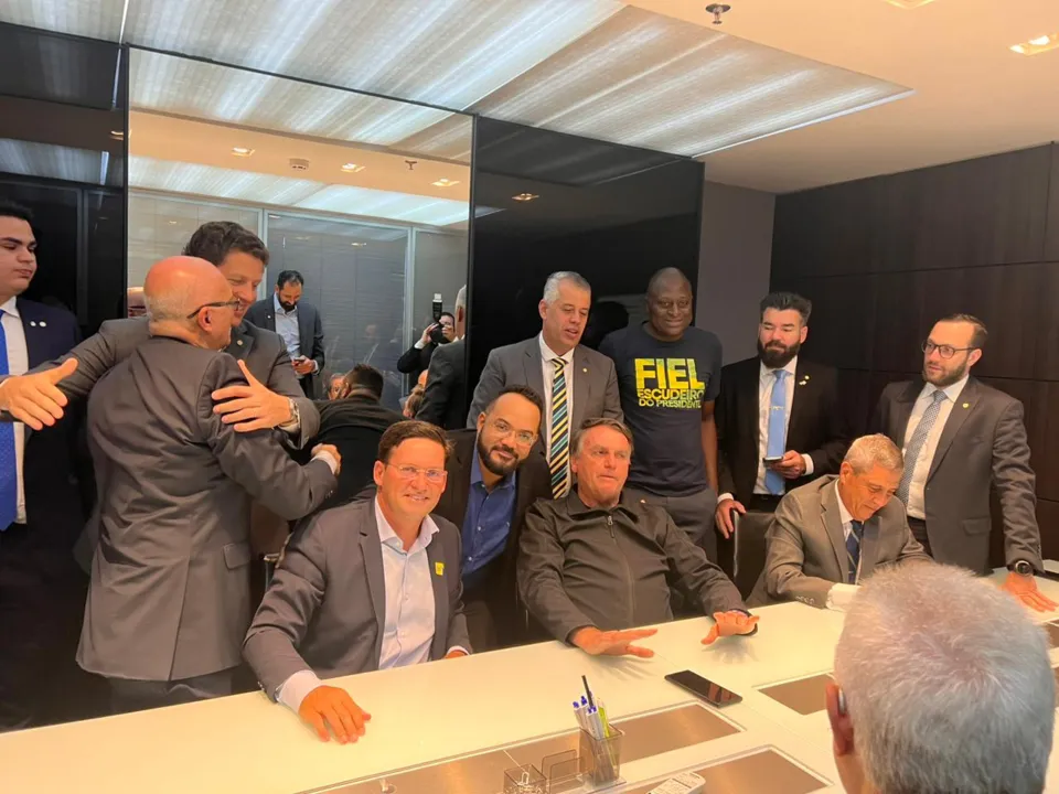 Bolsonaro em reunião com membros do PL