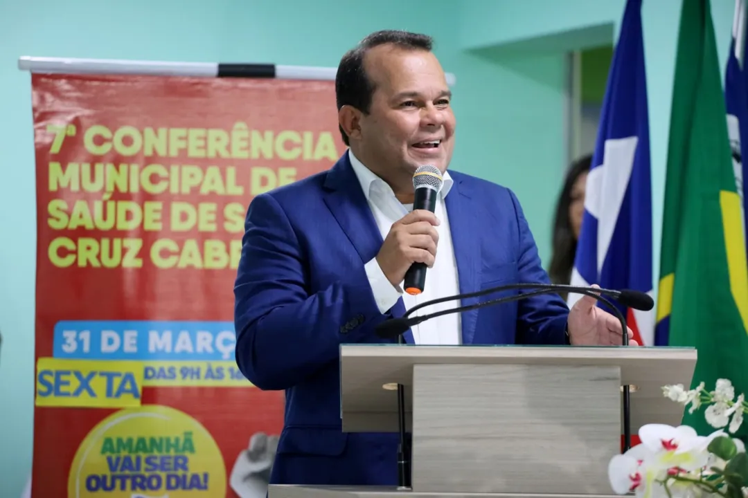 Geraldo Júnior também participou da 7ª Conferência Municipal de Saúde, realizada na Câmara Municipal de Vereadores de Santa Cruz Cabrália