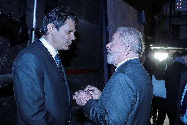 Presidente Lula e o ministro da Fazenda, Fernando Haddad