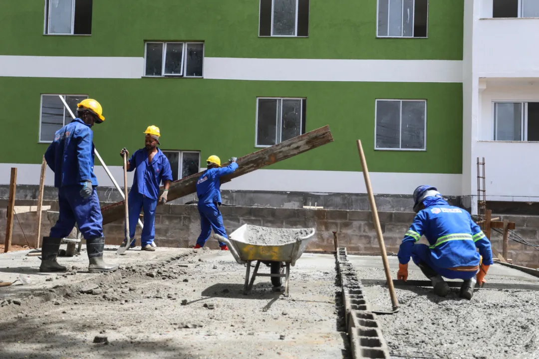 Canteiro de obras da construtora Pejota