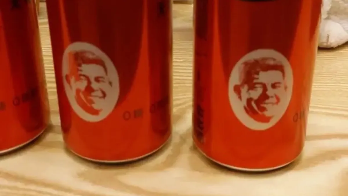 Latas de Coca-Cola com rosto do governador baiano