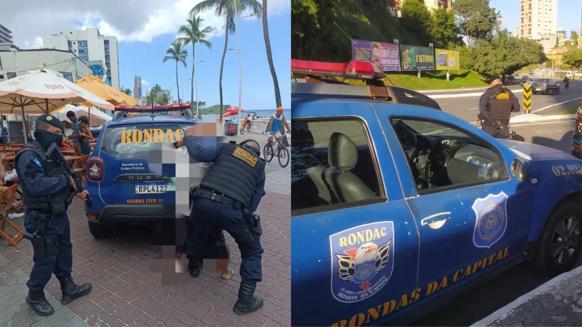 Homem detido na Barra foi encaminhado para a Central de Flagrantes nos Barris