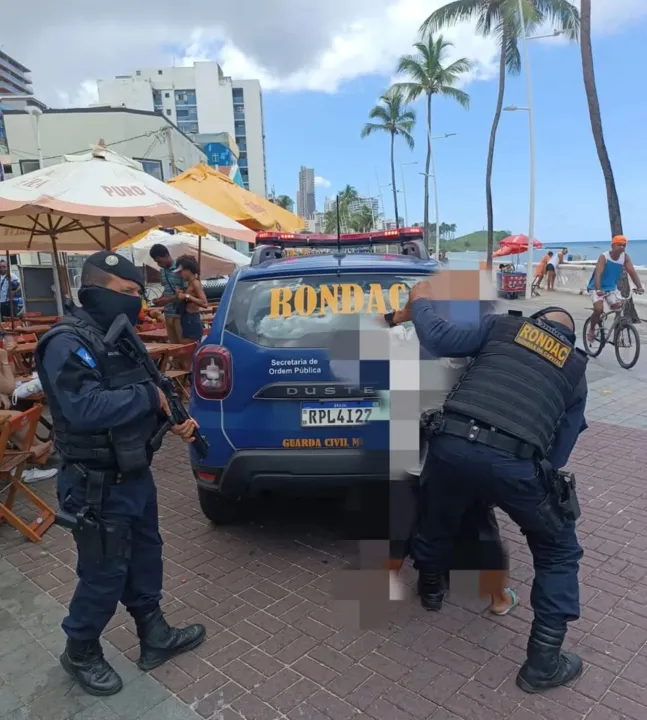 Equipe foi acionada por uma mulher que informou ter sido importunada por um homem