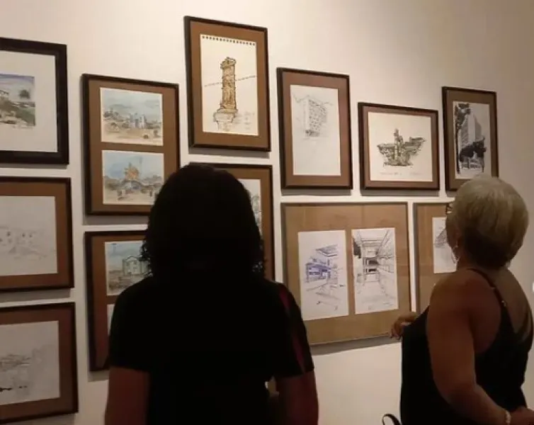 Desenhos registram cidade de Salvador e várias outras em viagens, in loco, ao longo da última década