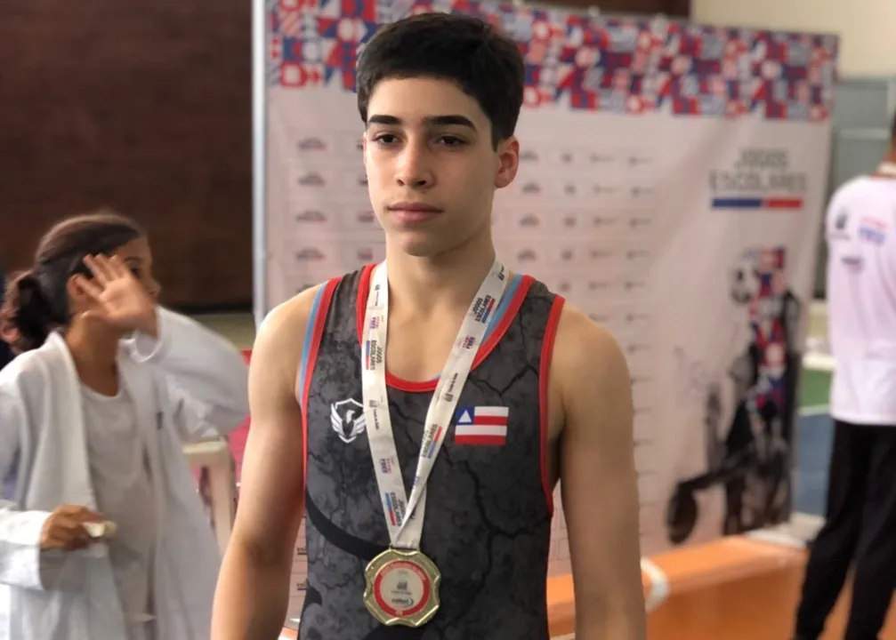 Pedro Arapiraca, de 15 anos, vai representar o Brasil no Gymnasiade U15