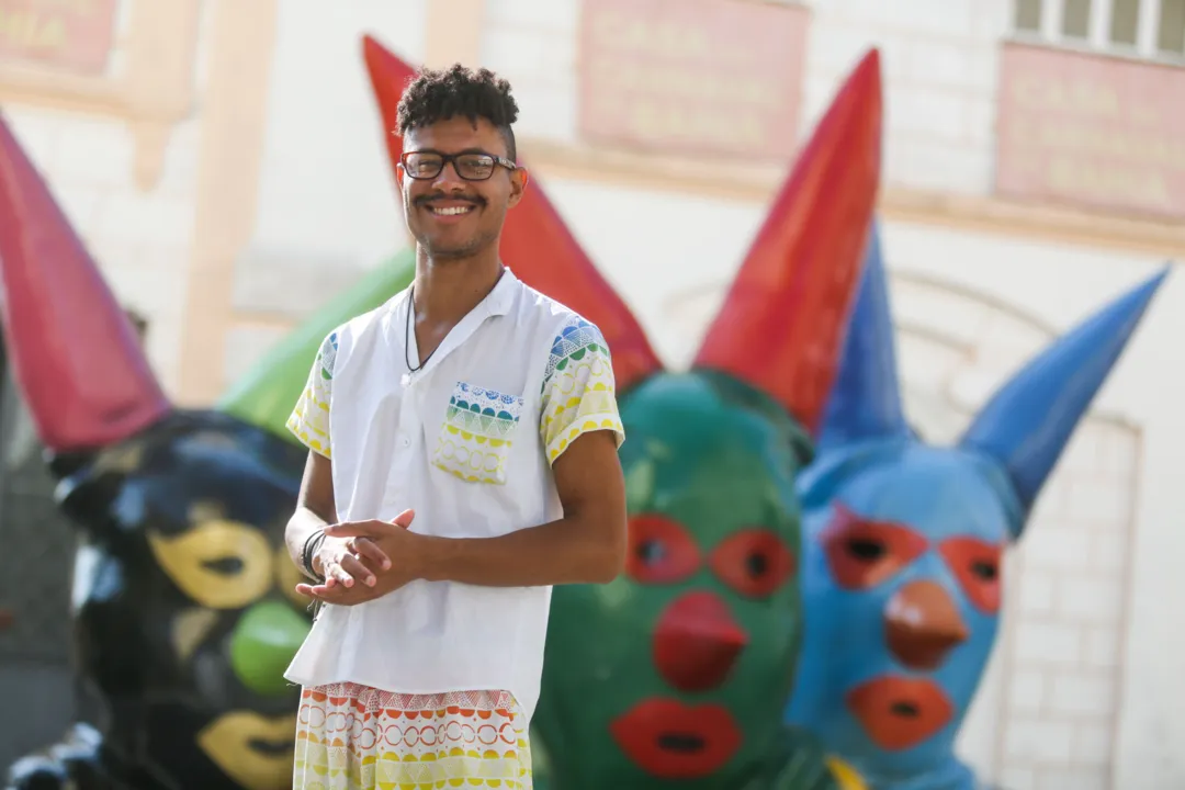 Breno Luiz do Nascimento Dias Coelho, mediador da Casa do Carnaval da Bahia
