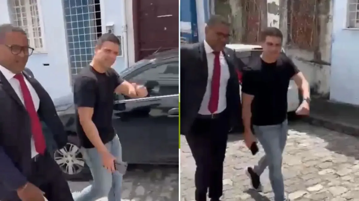 No vídeo que circula nas redes sociais, é possível escutar um homem chamando Marcelo Castro de "Juca"