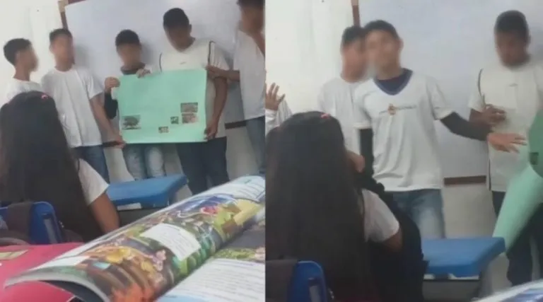 Adolescente atacou colega em sala de aula