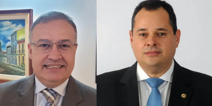 Deputados estaduais pelo partido Progressista Felipe Duarte e Nelson Leal