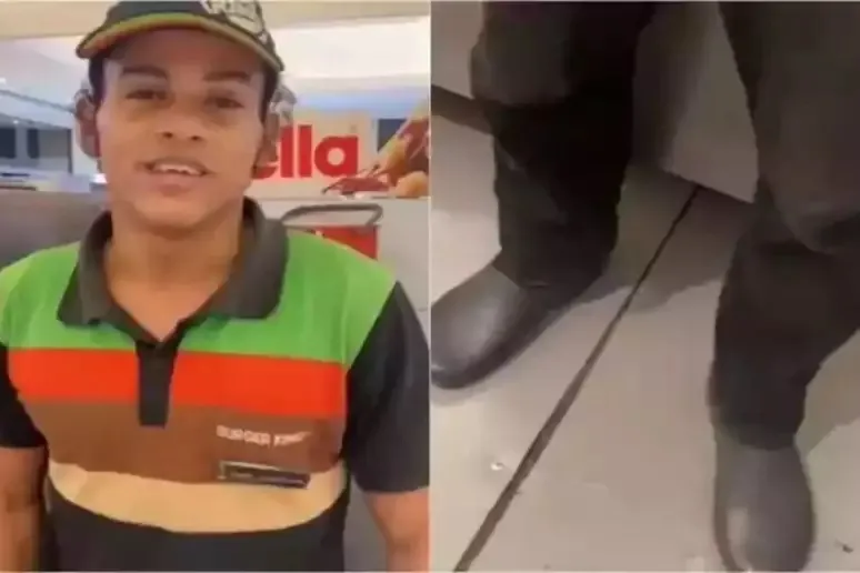 Funcionário do Burger King diz que fez xixi na calça