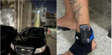 Imagem ilustrativa da imagem Criminoso com tornozeleira eletrônica é flagrado com carro roubado