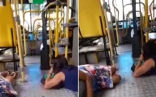 Imagem ilustrativa da imagem Vídeo: cobrador é baleado em ônibus no bairro de Tancredo Neves