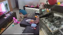 Imagem ilustrativa da imagem Vídeo: Panela de pressão explode logo após mulher deixar cozinha