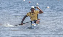 Imagem ilustrativa da imagem Isaquias Queiroz conquista dois ouros na Copa Brasil de canoagem