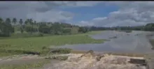 Imagem ilustrativa da imagem Nível do Rio Salgado sobe e deixa moradores ilhados em Itapé