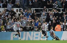 Imagem ilustrativa da imagem Newcastle goleia Brighton e fica perto de vaga na Champions