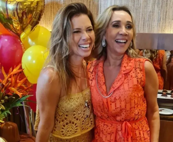 Lila Moraes e a jornalista Camila Marinho