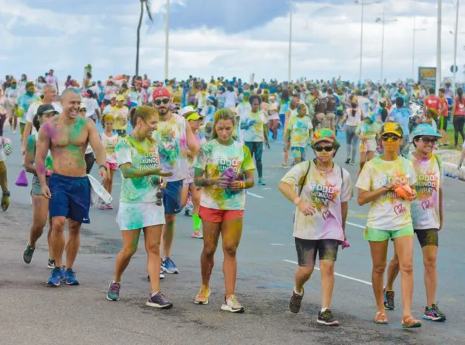 A Corrida Colorida tem como objetivo ajudar nas ações do Hospital Martagão Gesteira