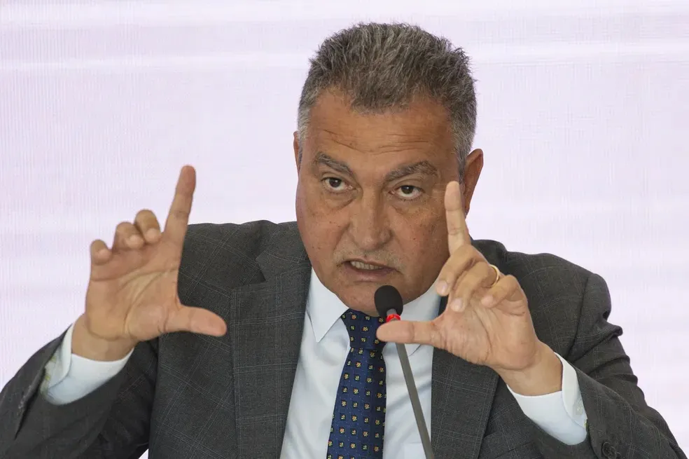 Ministro da Casa Civil, Rui Costa (PT), durante reunião do Consórcio Nordeste nesta quarta, 26