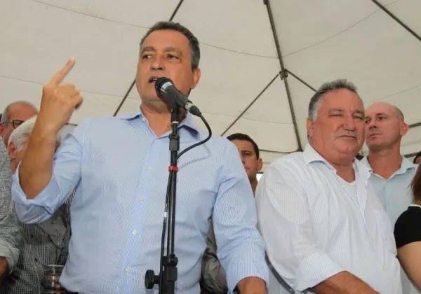 Ex-governador Rui Costa (PT), atual ministro da Casa Civil e Ronaldo Carletto