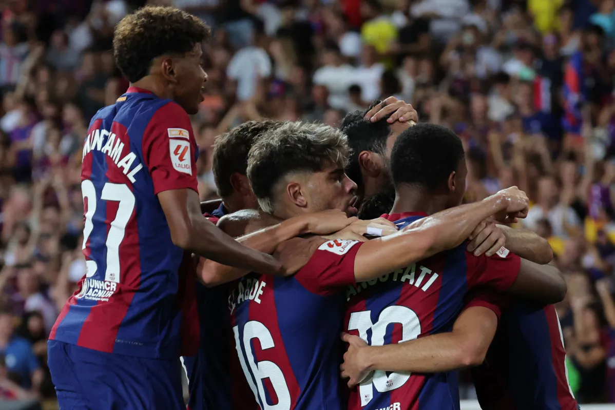 Jogadores do Barcelona vencem no campeonato espanhol