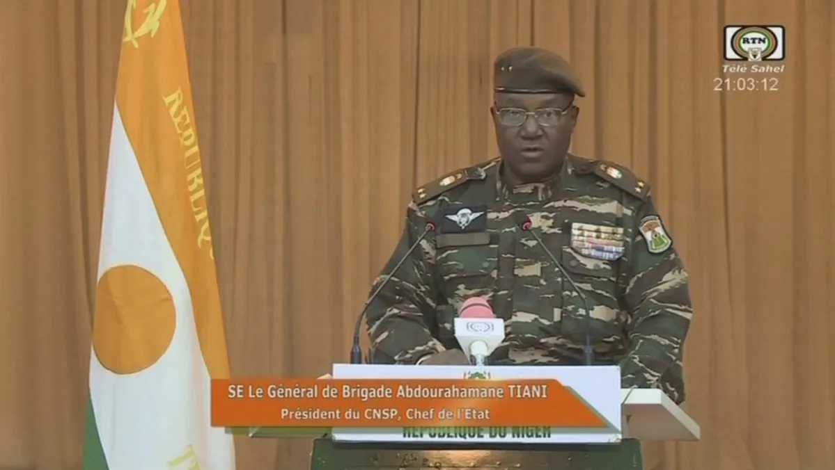 O discurso do general Abdourahamane Tiani aconteceu algumas horas depois que uma delegação da Cedeao visitou visitou a capital do Níger