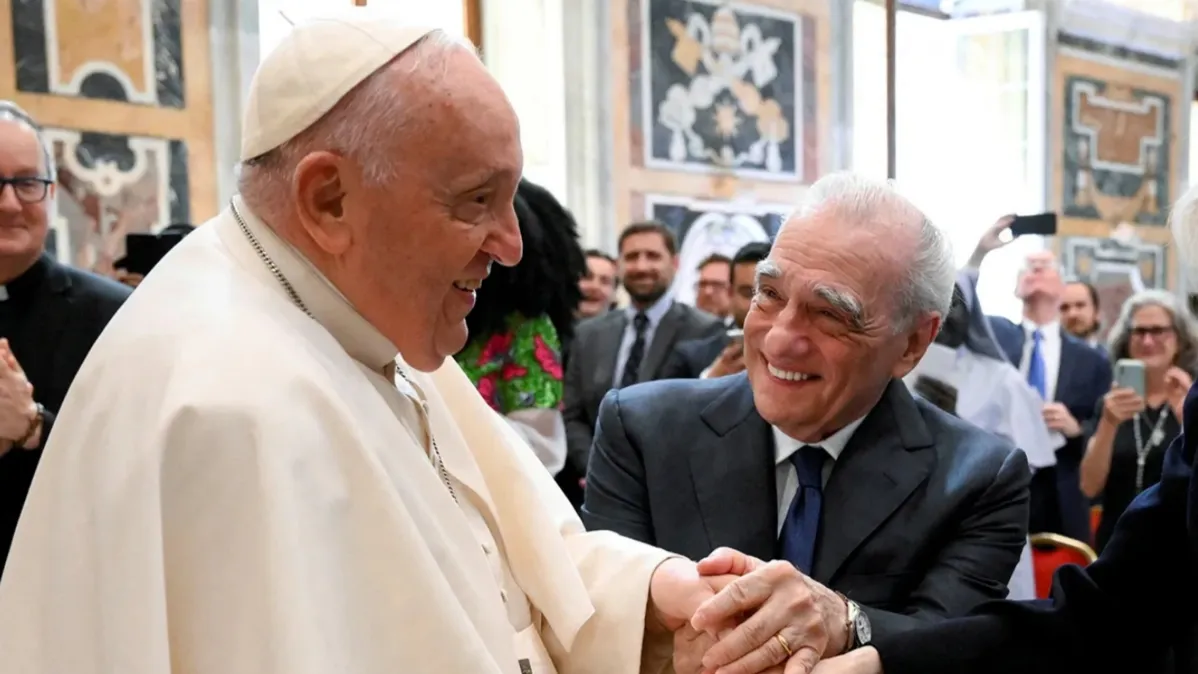 Papa Francisco e Martin Scorsese se reuniram no Vaticano em conferência sobre arte católica