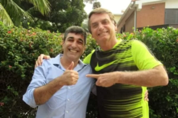 Bolsonaro e Edenilson Nogueira Garcia, ex-marido de Wal do Açai