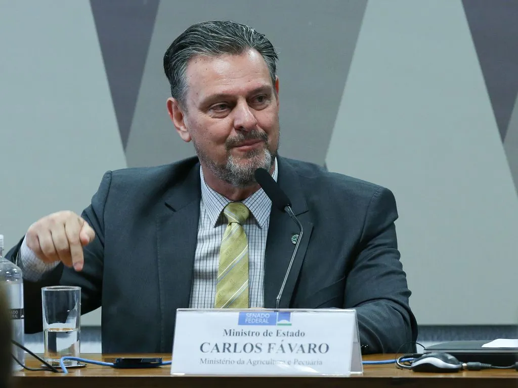 O ministro da Agricultura, Carlos Fávaro