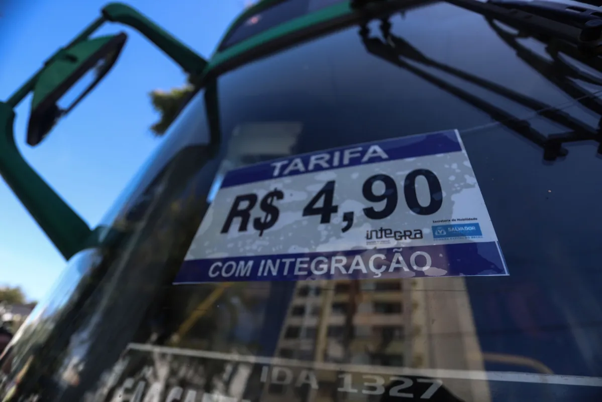 Atual tarifa dos ônibus em Salvador