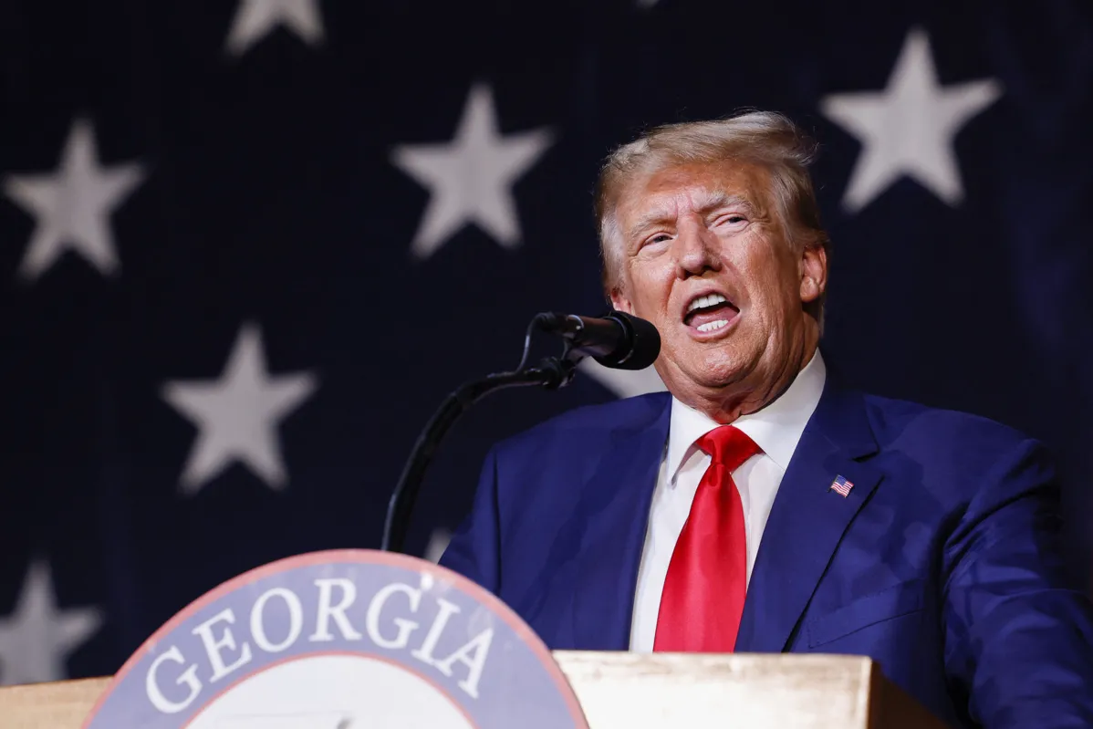 Trump fez pronunciamentos em duas convenções republicanas, nos estados da Geórgia e da Carolina do Norte