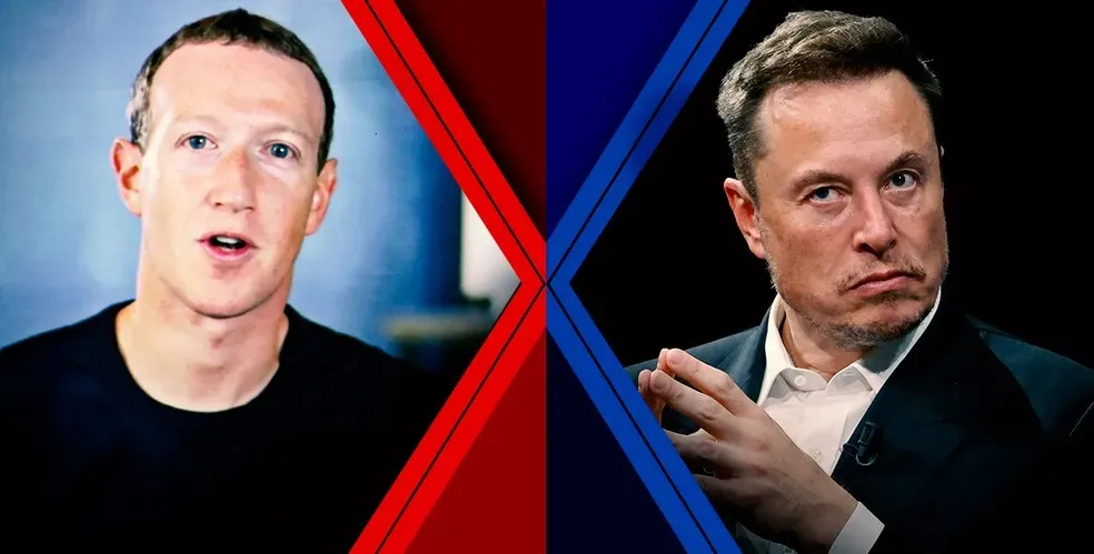 Zuckerberg e Musk rivalizam no mercado de redes sociais