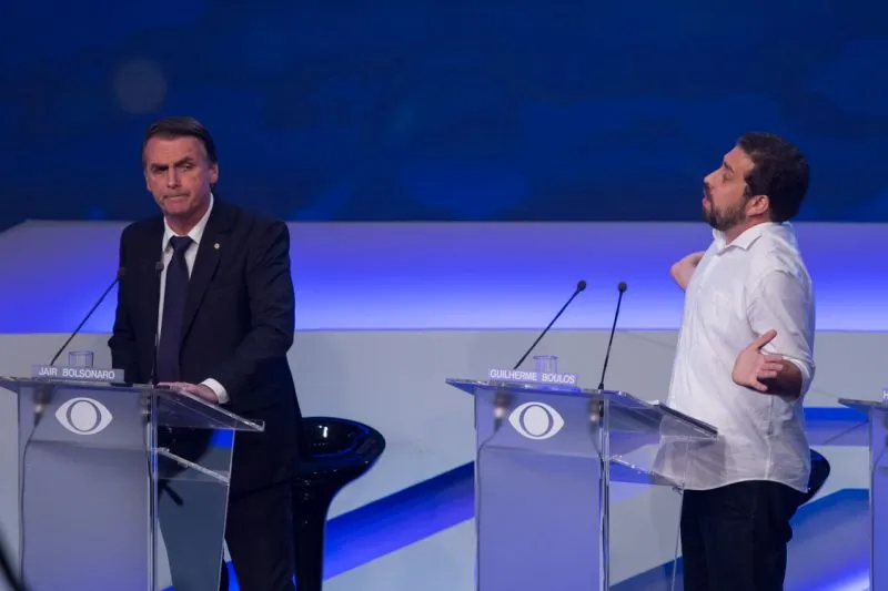 Boulos e Bolsonaro se enfrentaram no debate presidencial da Band em 2018