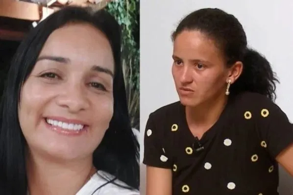 À esquerda, Danielly tem 38 anos de idade e é suspeita de escravizar sua afilhada por 13 anos