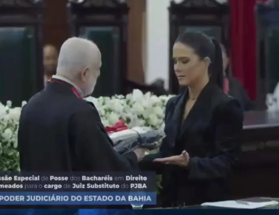 Mariana Alvarino Britto foi uma das juízas substitutas empossadas durante a cerimônia