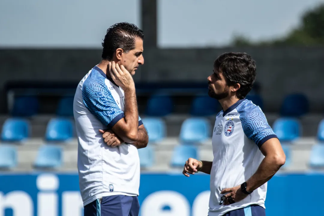 Renato Paiva durante a última atividade do Bahia no CT Evaristo de Macedo