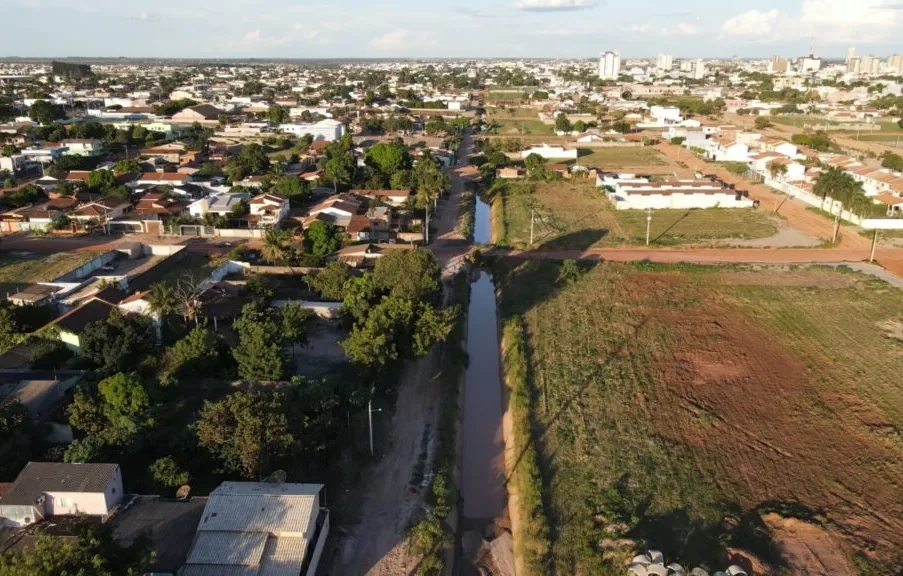 Vista aérea de Luís Eduardo Magalhães, que foi o município que mais cresceu no estado