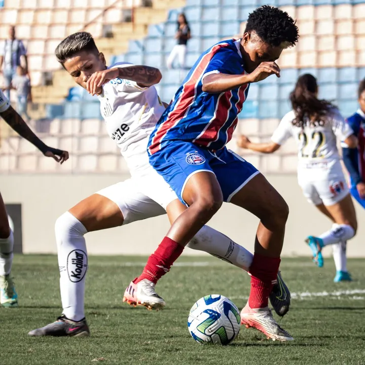 Bahia não resistiu a pressão do Santos e foi derrotado na Arena Barueri