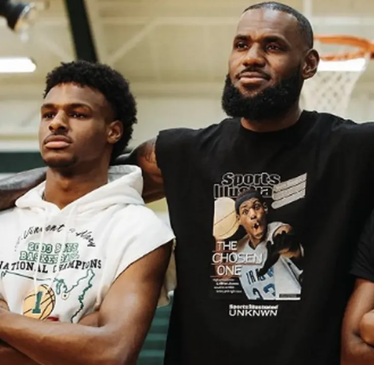 Bronny James é o filho mais velho de LeBron