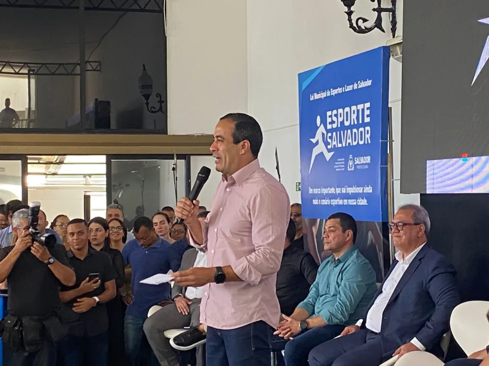 Bruno Reis participou do evento de apresentação da Lei Municipal de Esporte e Lazer