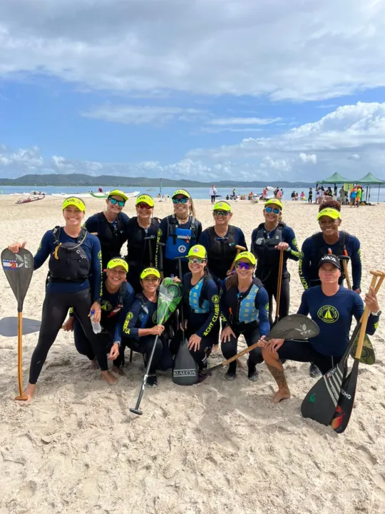 Equipe de canoístas da Bahia