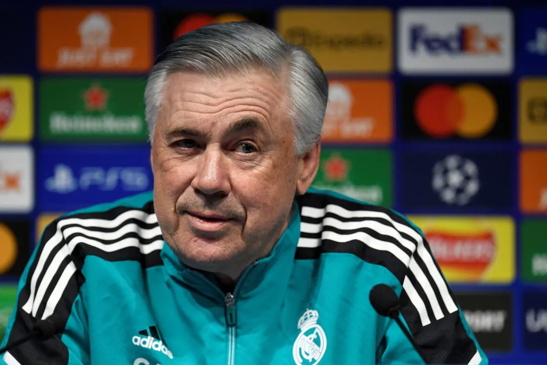 Ancelotti tem contrato com o Real Madrid até meados de 2024