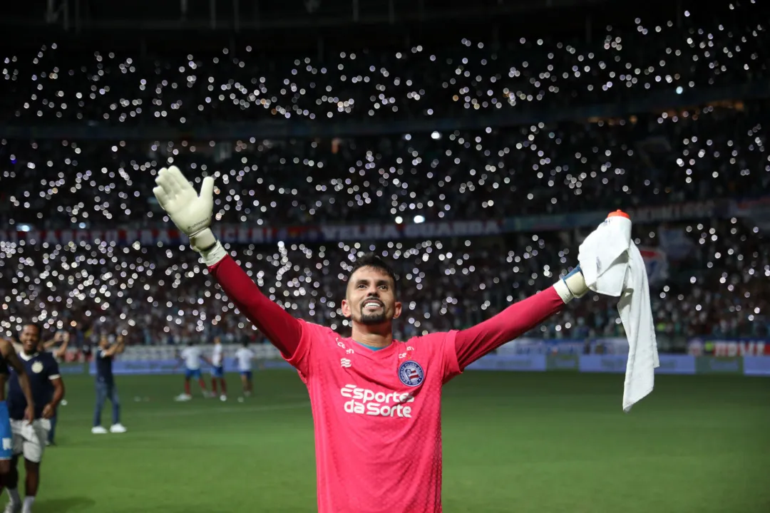Marcos Felipe também foi herói da classificação do Bahia para as quartas de finais da Copa do Brasil, contra o Santos